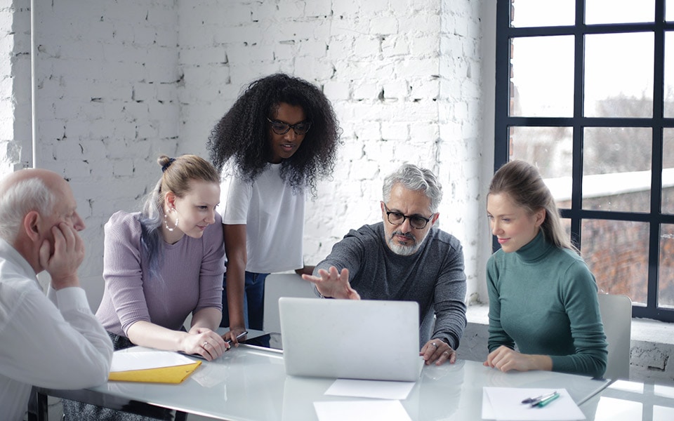 Abstract technology background representing Kubernetes and cloud infrastructure